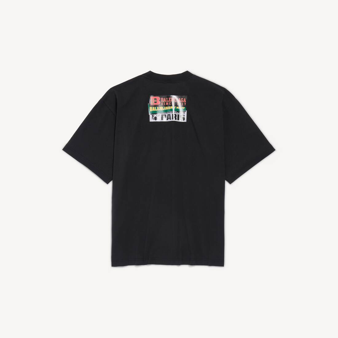 T-shirt Bumper Stickers Fit Medium pour Homme en Noir | Balenciaga Belgique FR - Image 2
