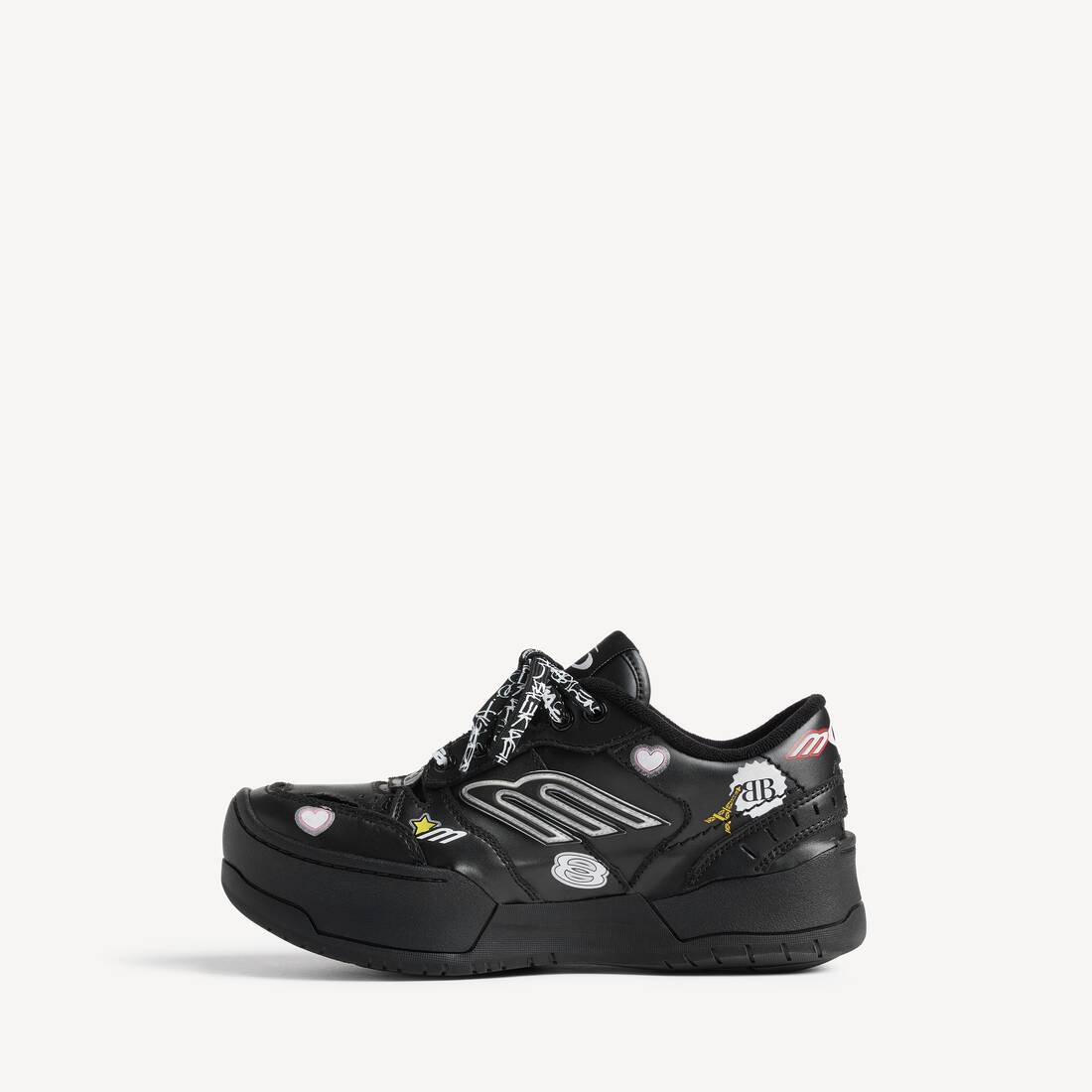 Zapatillas De Plataforma Hamptons Stickers para Mujer en Negro/multicolor | Balenciaga Espa&ntilde;a ES - Image 2
