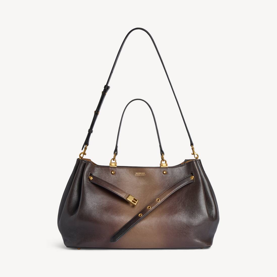 Women's Fan Carry All Bag Medium in Black/light Taupe | Balenciaga Netherlands EN - Image 4