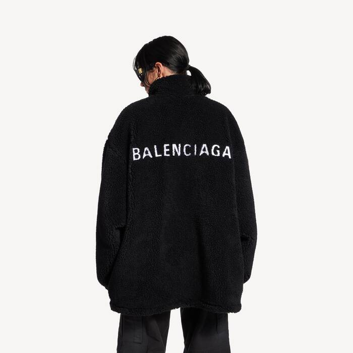 Women's Balenciaga Back Zip-up Jacket in Black - Women | Balenciaga Netherlands EN - Image 1