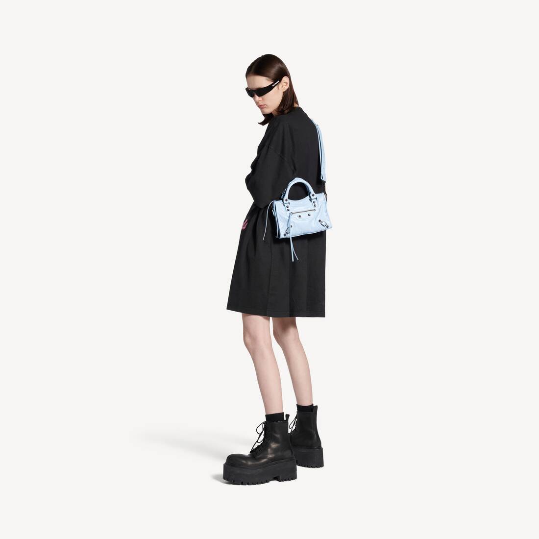 Women's Le City Bag Mini in Cloudy Blue | Balenciaga United Kingdom EN - Image 9