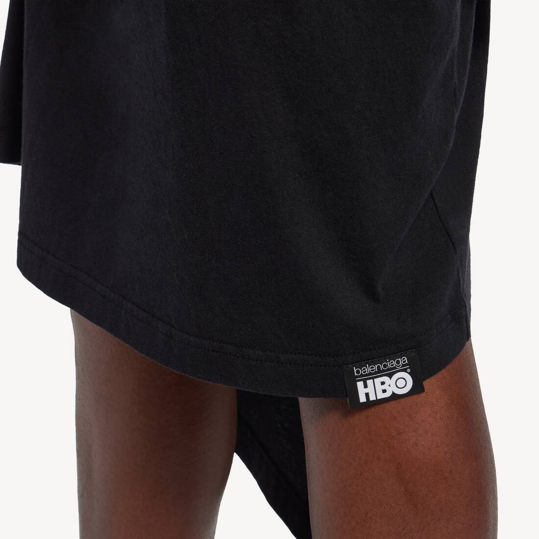 Lips Draped Midi Dress para Mujer en Negro | Balenciaga Estados Unidos ES - Image 6