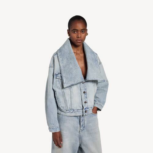 standing collar boxy jacket