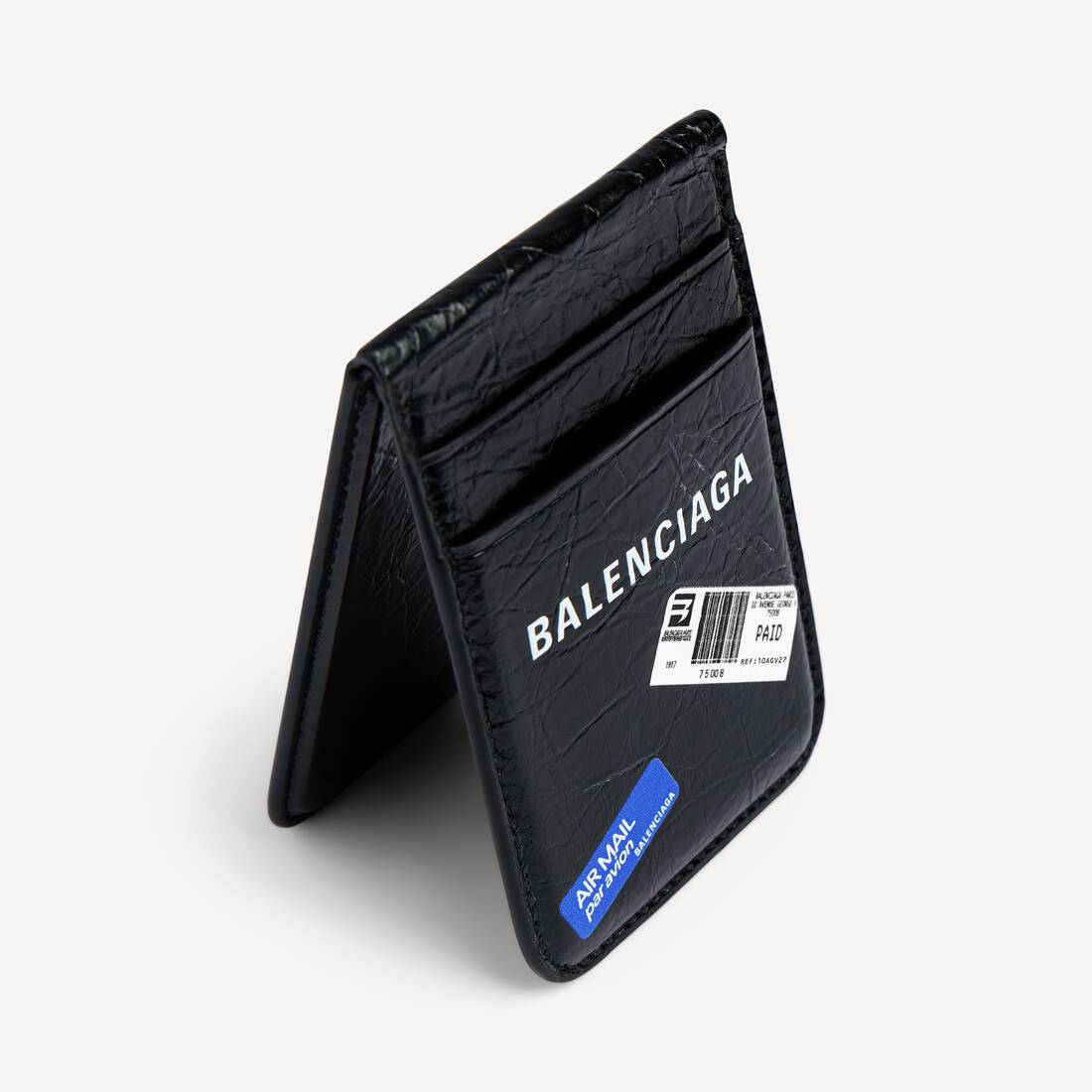 Porte-cartes Magn&eacute;tique Pour T&eacute;l&eacute;phone Avec Support Shopper pour Homme en Noir | Balenciaga France FR - Image 3