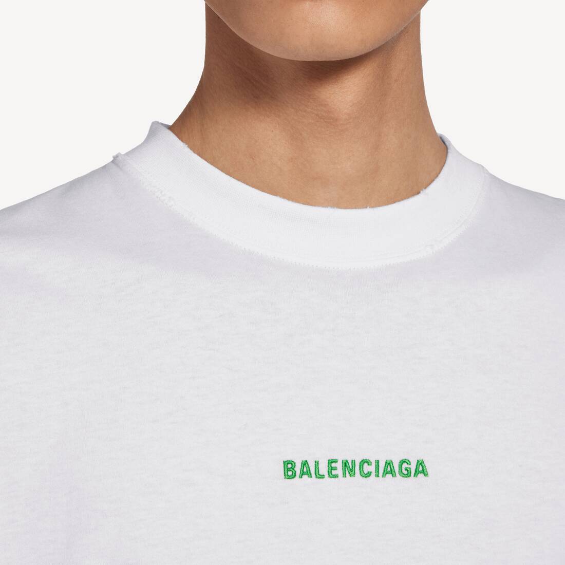 Balenciaga Back T-shirt Mittlere Passform f&uuml;r Herren in Wei&szlig; | Balenciaga Deutschland DE - Image 6