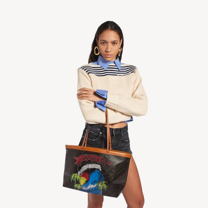 Women's Select Tote Bag Medium in Black/red - Women | Balenciaga Canada EN - Image 2