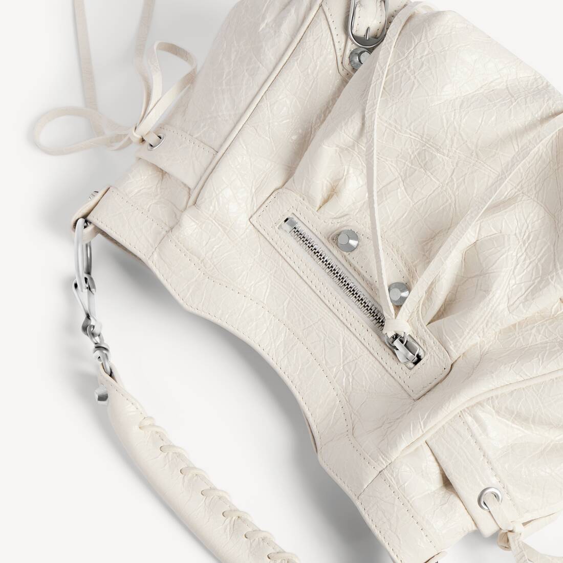 Le City Bucket Bag Klein f&uuml;r Damen in Optisches Wei&szlig; | Balenciaga &Ouml;sterreich DE - Image 6