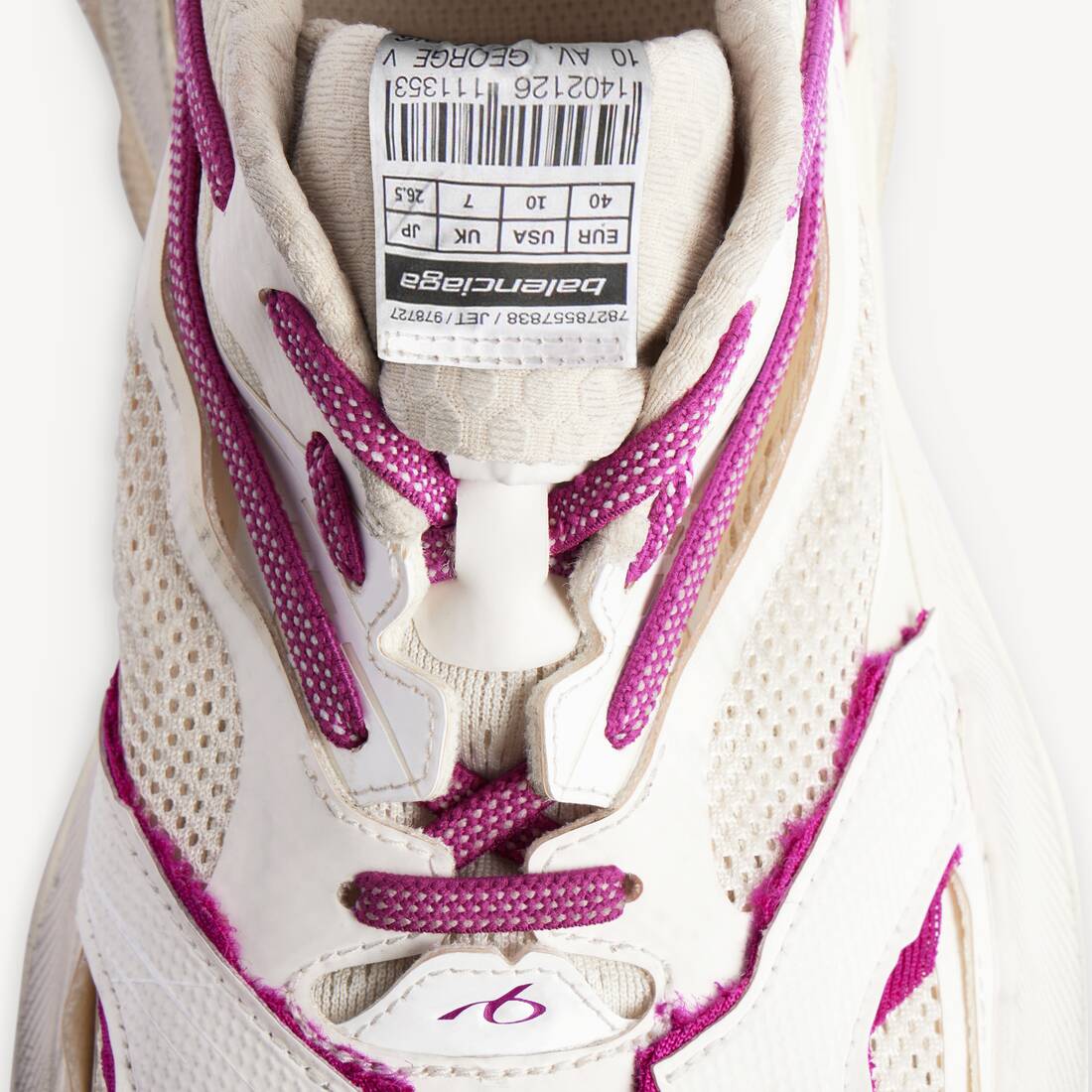 Sneaker Jet da Donna in Giallo Chiaro/rosa Fragola | Balenciaga Italia IT - Image 4