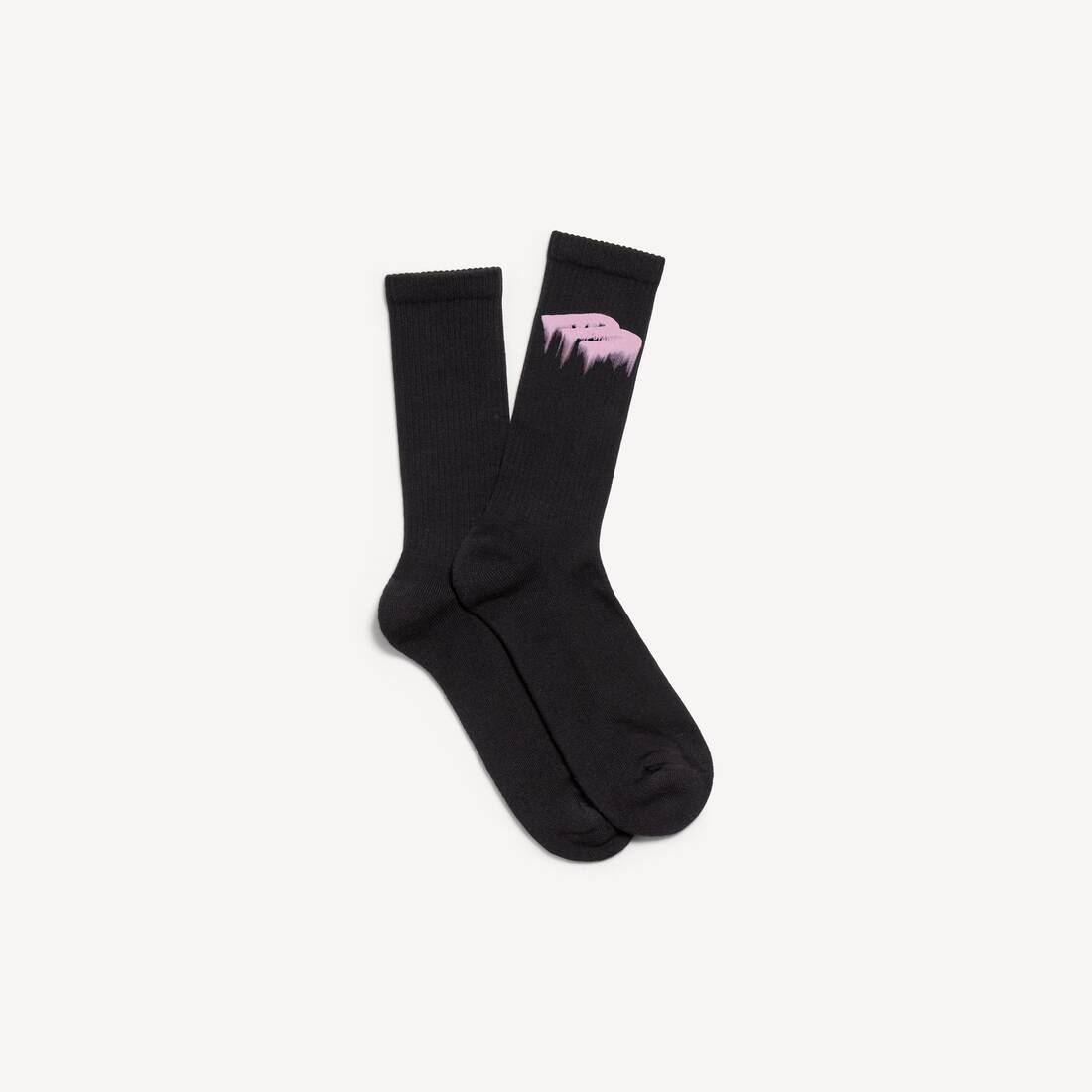 Chaussettes Wet Brush pour Homme en Rose/noir | Balenciaga Belgique FR - Image 2
