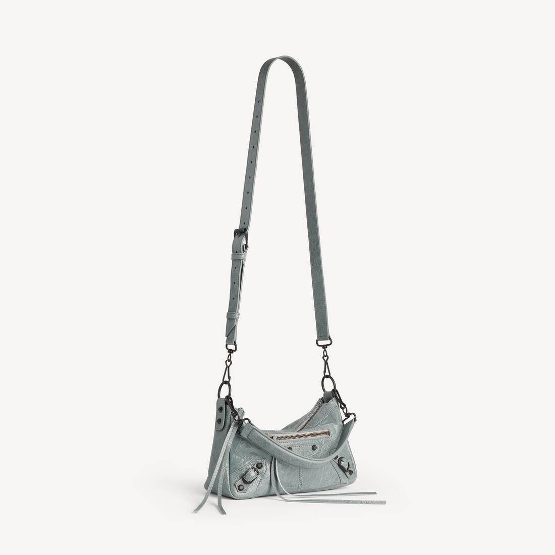 Sac Le City Moto Petit pour Homme en Gris Bleu | Balenciaga France FR - Image 2