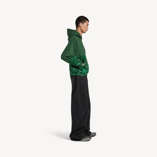 paint splatter medium fit hoodie