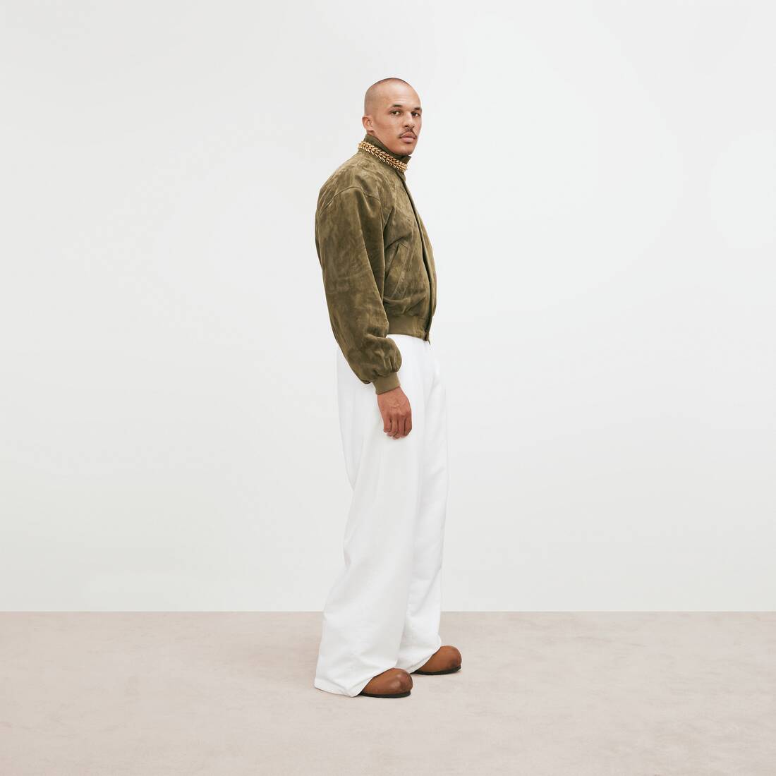 Blouson pour Homme en Kaki | Balenciaga Luxembourg FR - Image 3