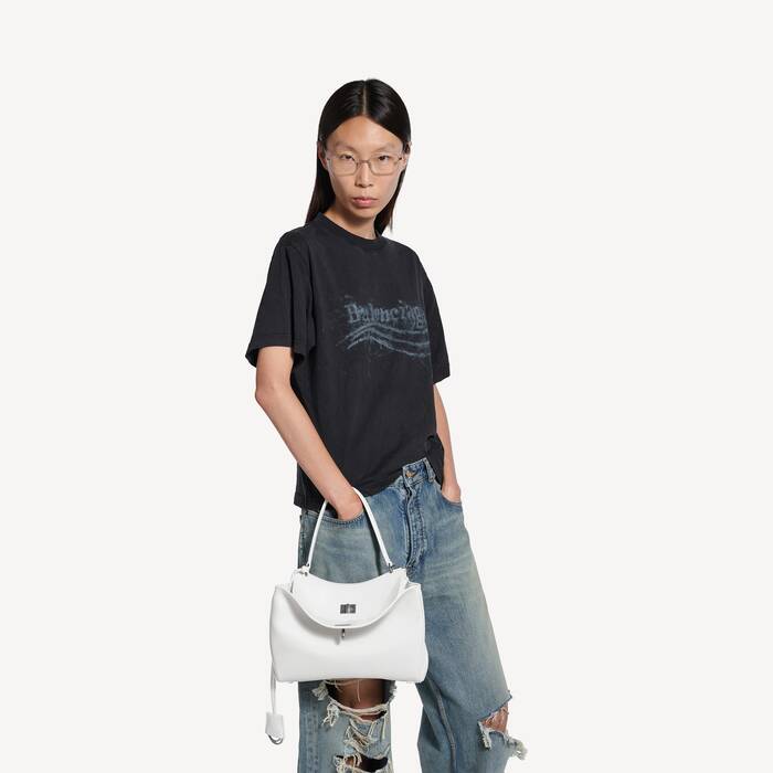 Women's Rodeo Handbag Small in Optic White - Women | Balenciaga United States EN - Image 2