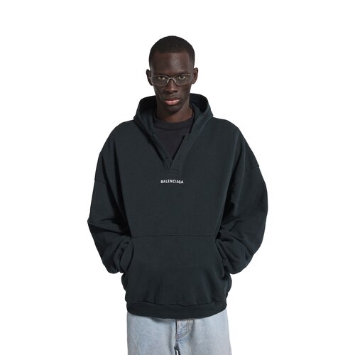 balenciaga back polo hoodie