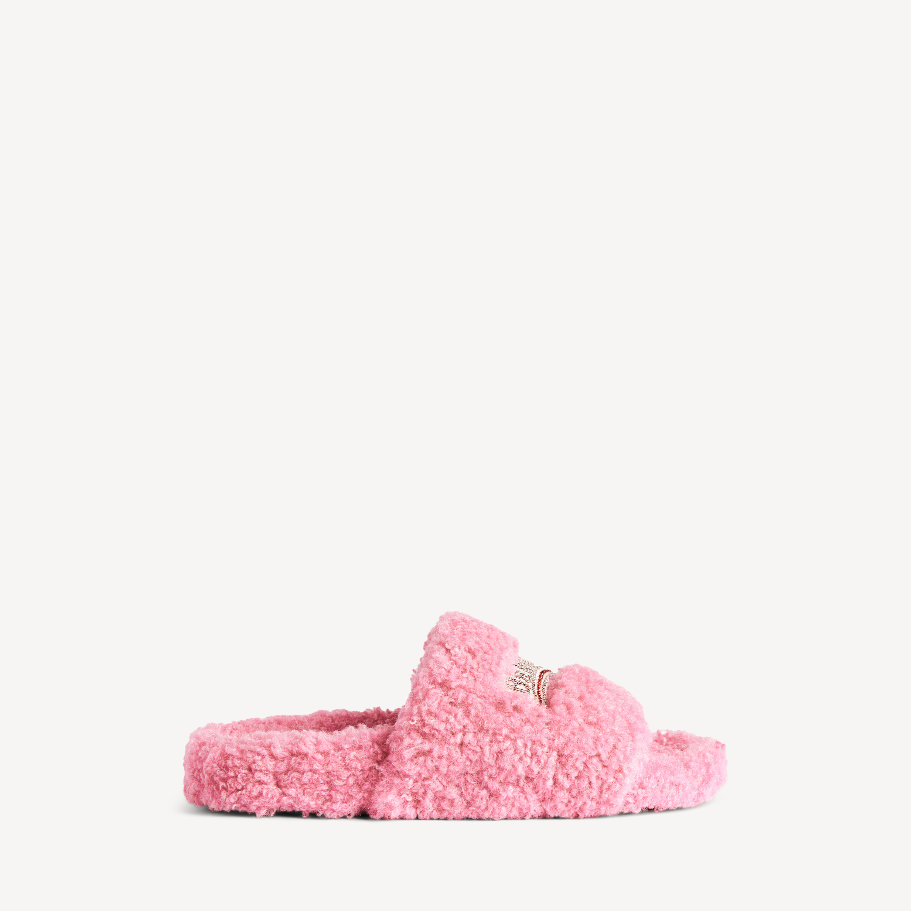 Balenciaga furry open mule