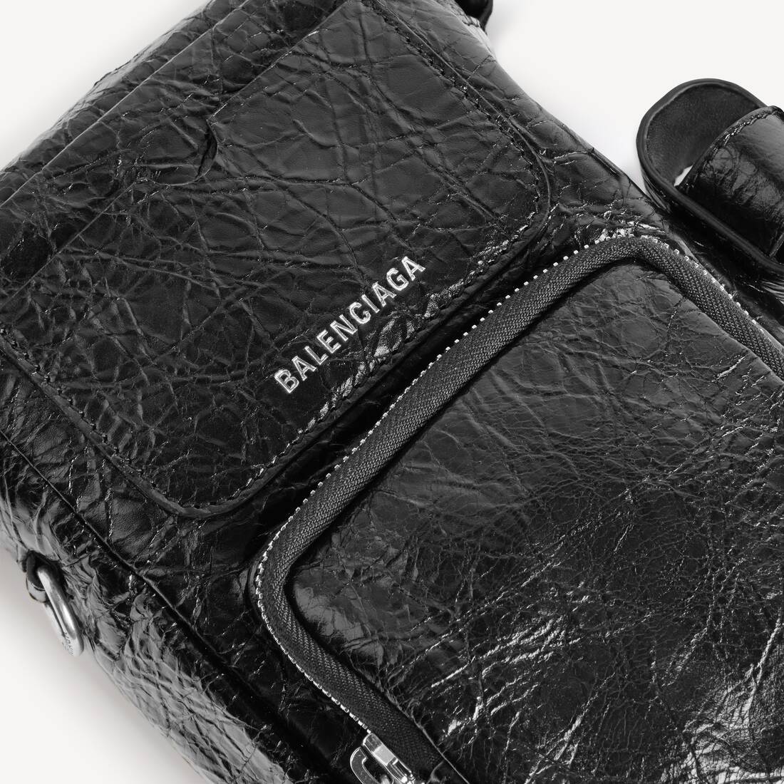 Men's Superbusy Vertical Crossbody Bag in Black | Balenciaga Denmark EN - Image 5
