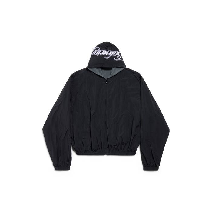 cursive reversible tracksuit jacket