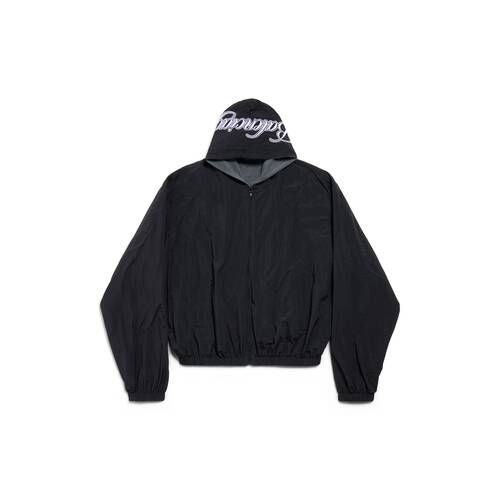 cursive reversible tracksuit jacket