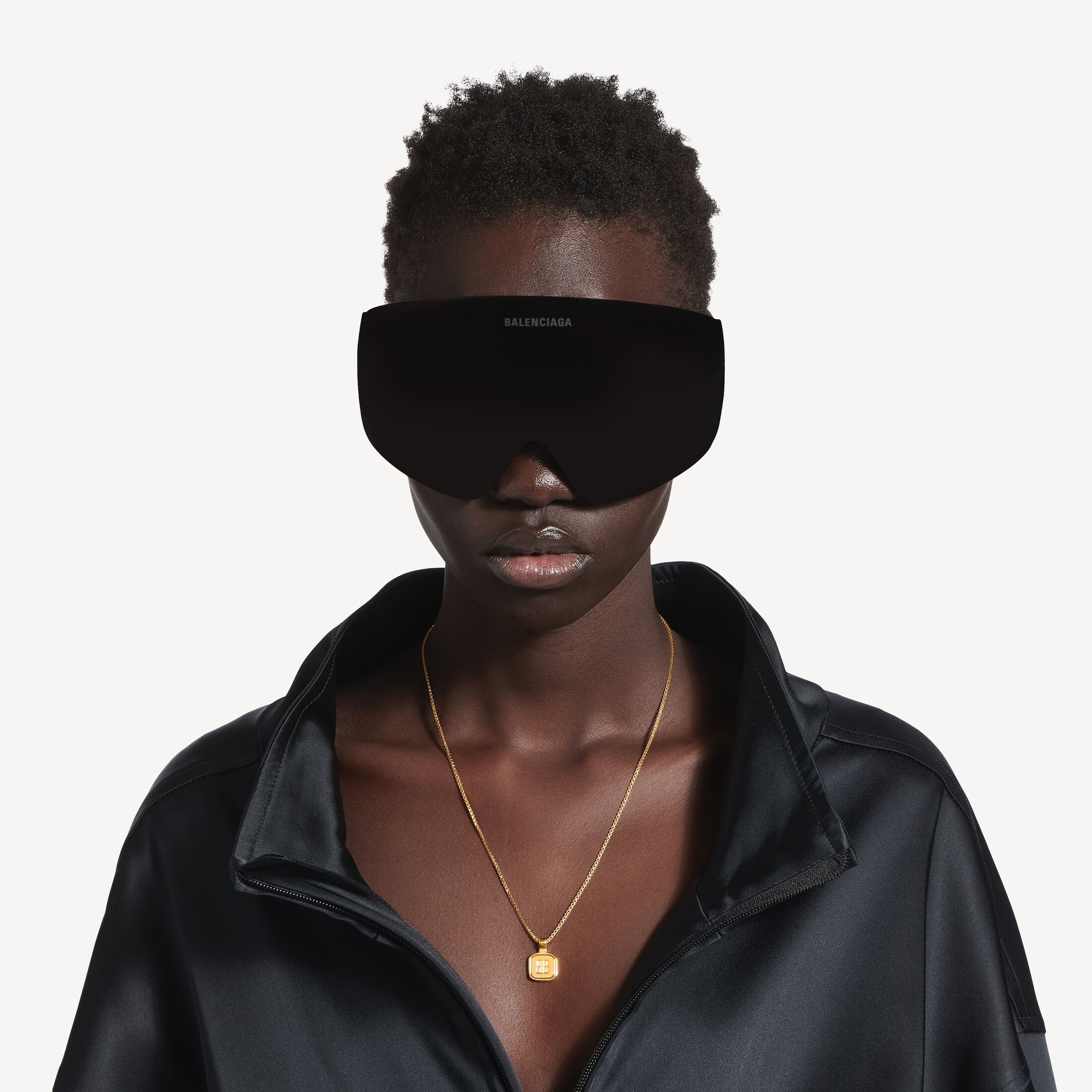 nano square long necklace