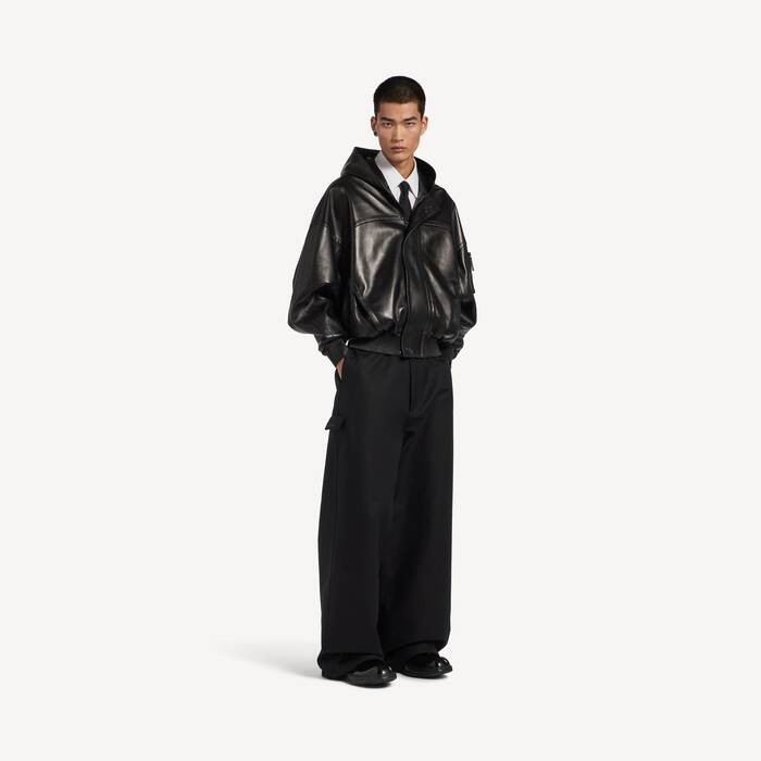 Men's Loose Fit Workwear Pants in Black - Men | Balenciaga Australia EN - Image 1