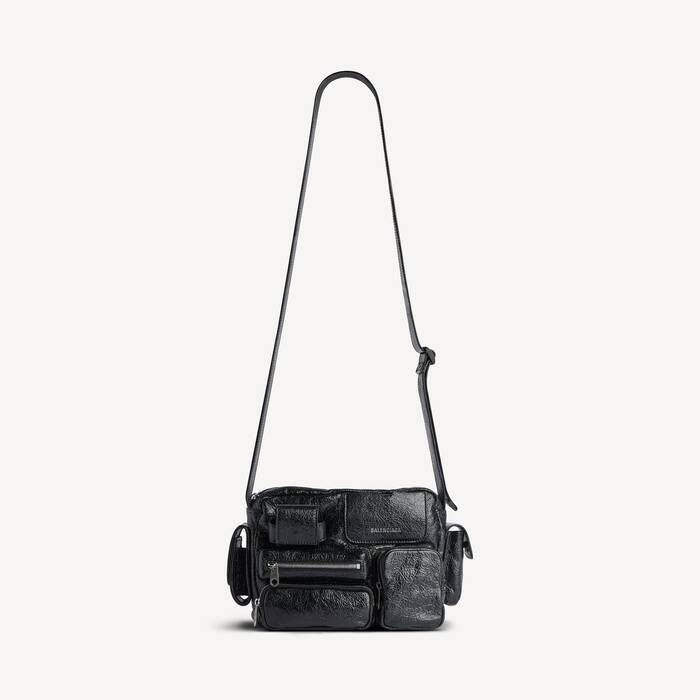 Bolsa De C&acirc;mera Superbusy para Ele em Preto - Ele | Balenciaga Brasil PT - Image 1
