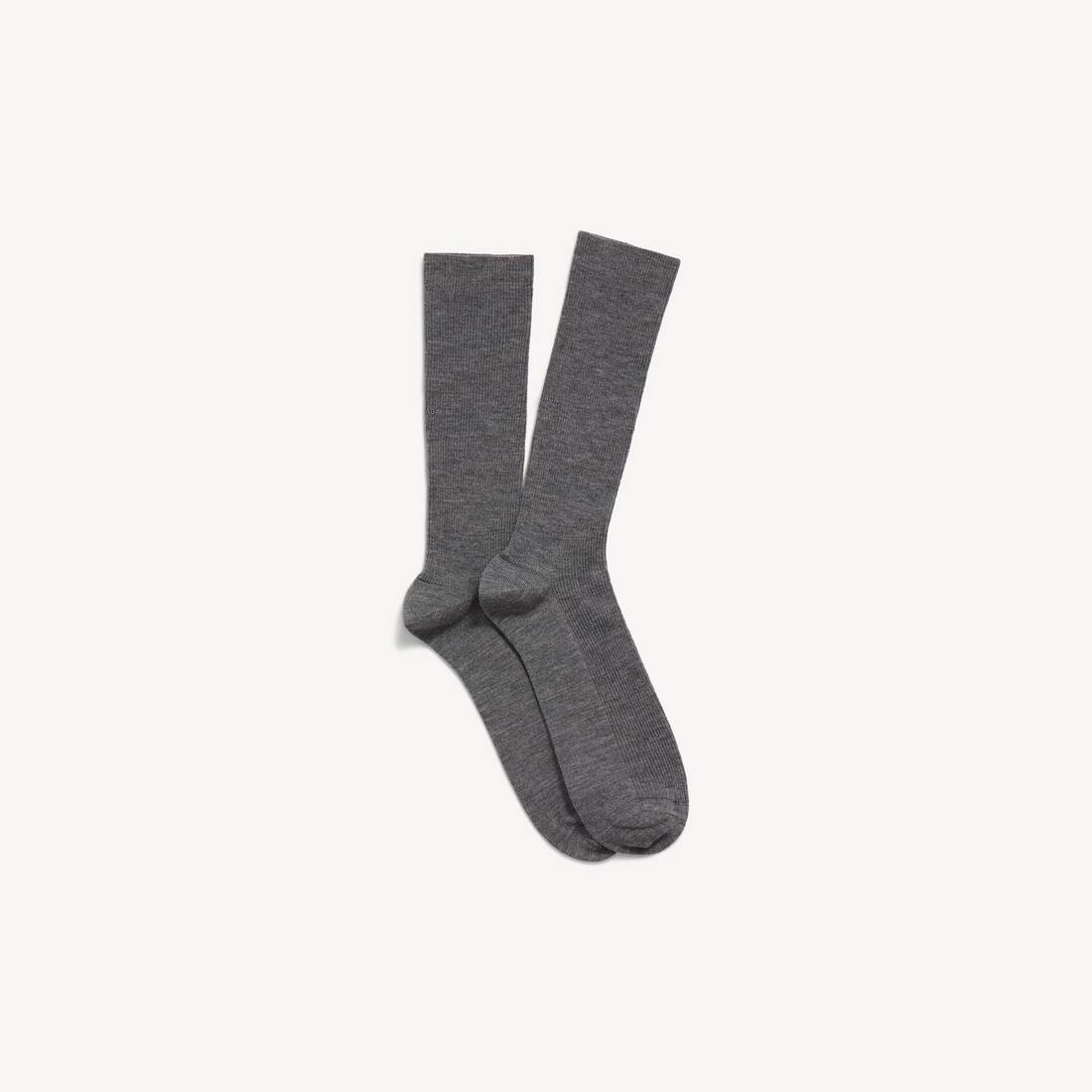 Women's Socks in Grey Melange | Balenciaga Australia EN - Image 2