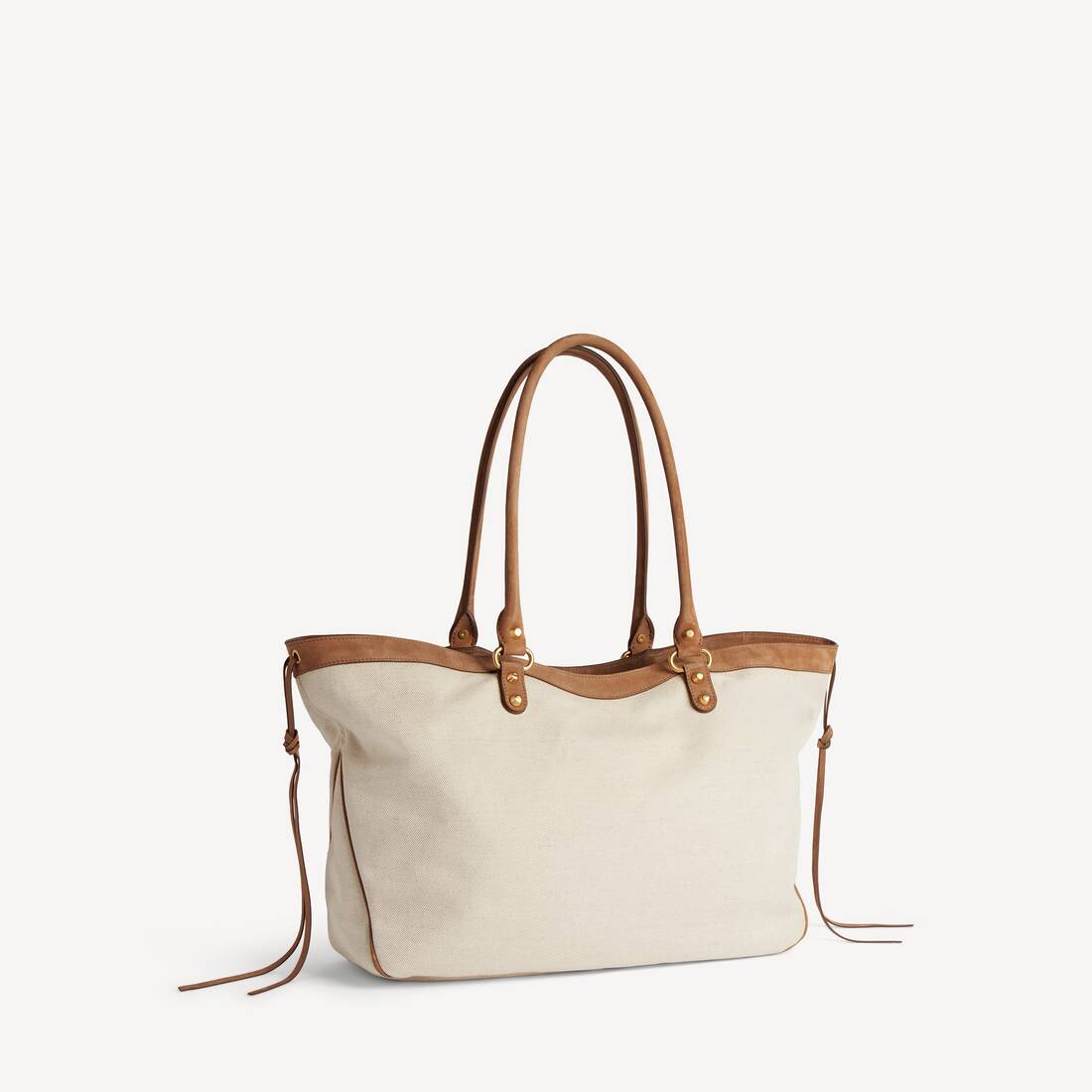 Bolso Tote De Playa Le City Mediano para Mujer en Beige/c&aacute;mel | Balenciaga Espa&ntilde;a ES - Image 3