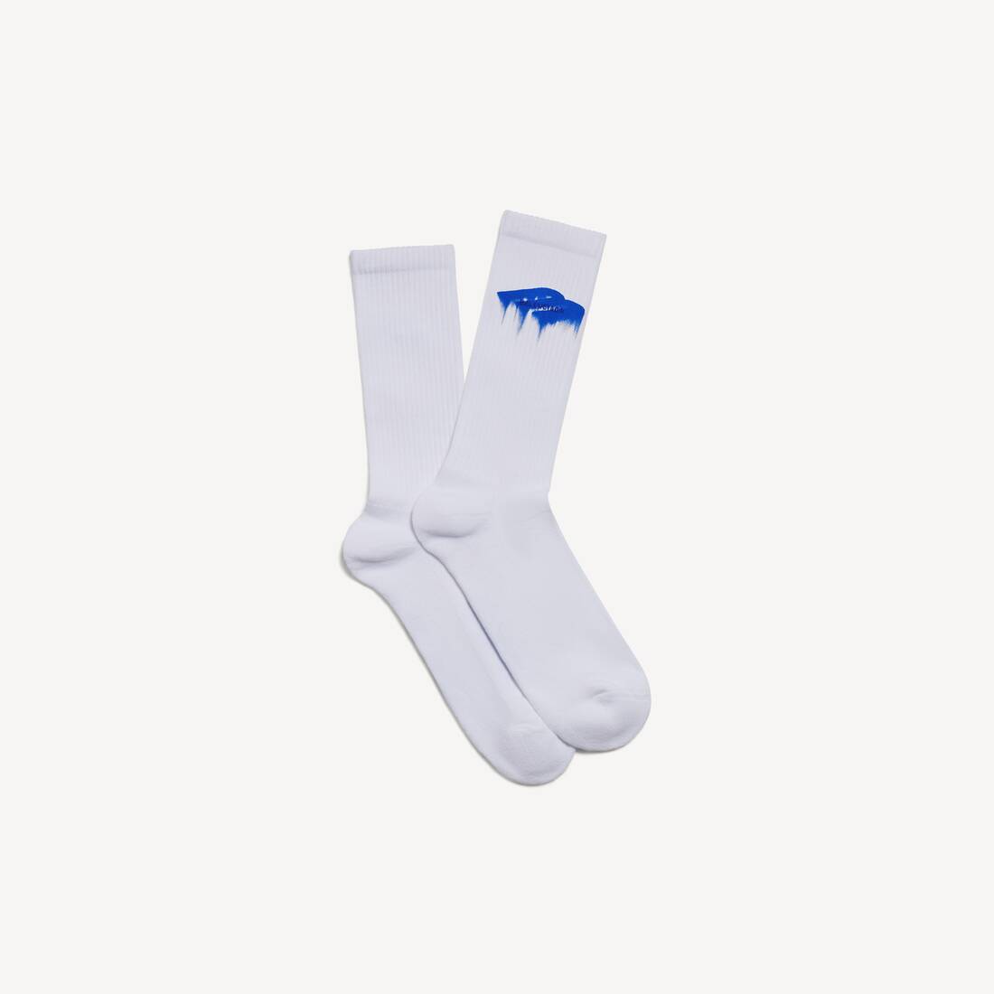 Men's Wet Brush Socks in White/blue | Balenciaga Australia EN - Image 2
