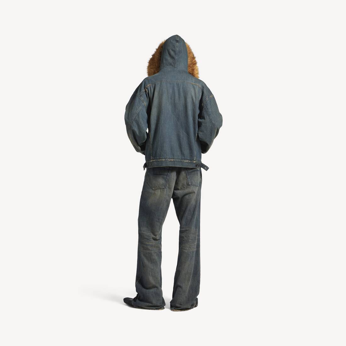 Men's Boxy Jacket in Blue | Balenciaga Sweden EN - Image 4
