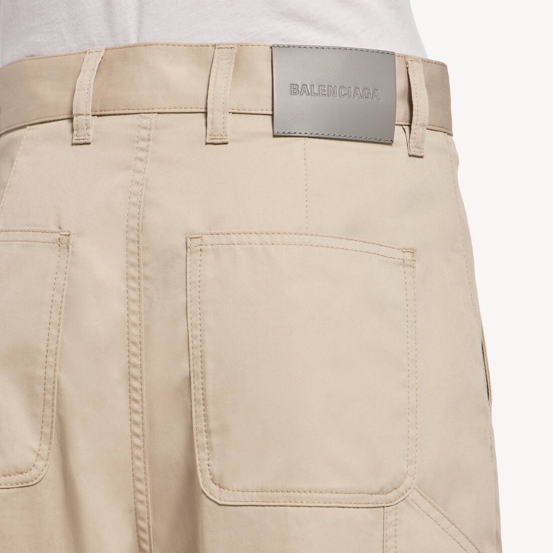 Women's Relaxed Cargo Pants in Beige | Balenciaga Zimbabwe EN - Image 6