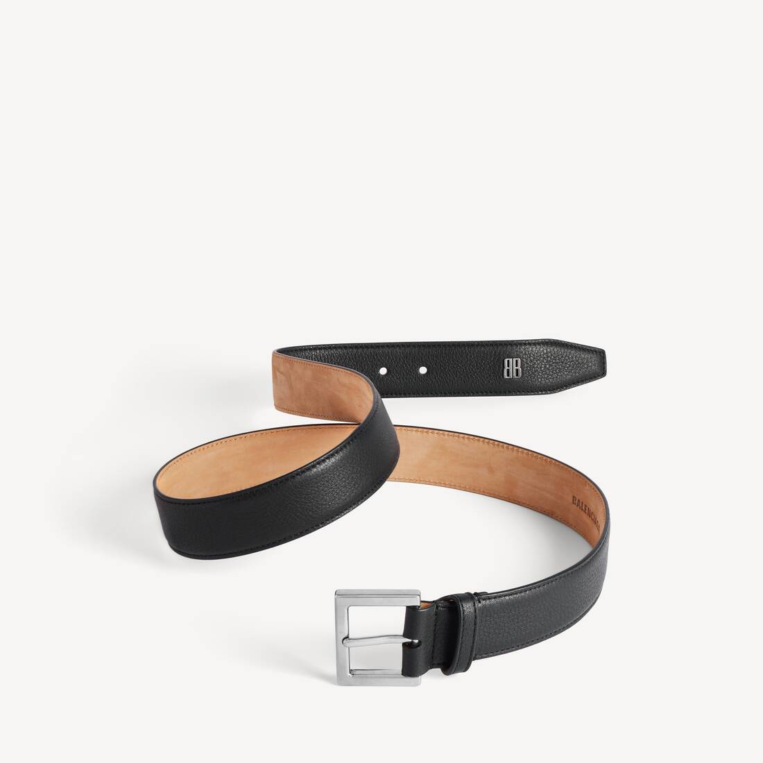 Men's Tiny Logo Belt in Black | Balenciaga United States EN - Image 2