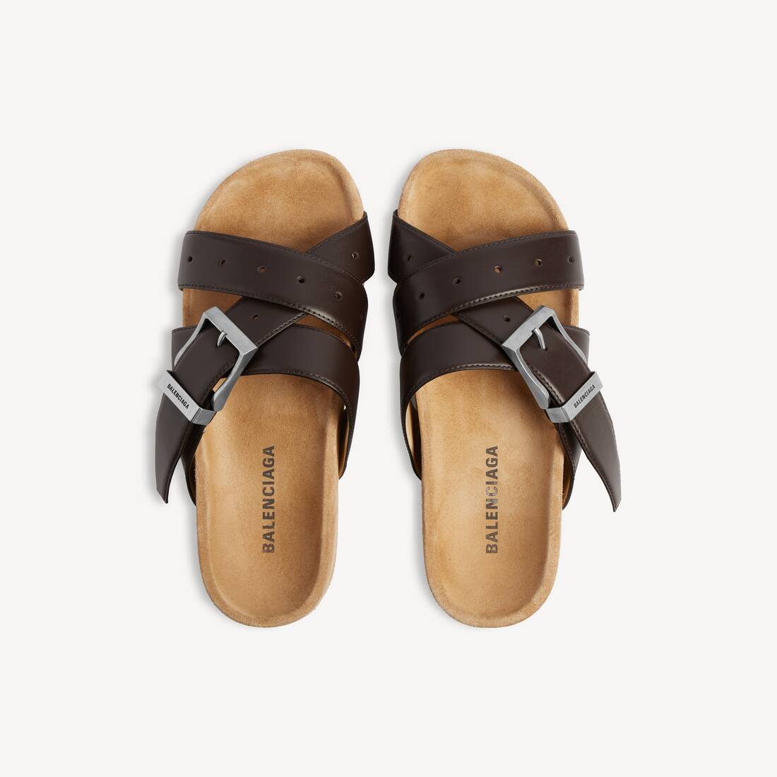 Mule Belt da Uomo in Moka | Balenciaga Italia IT - Image 4