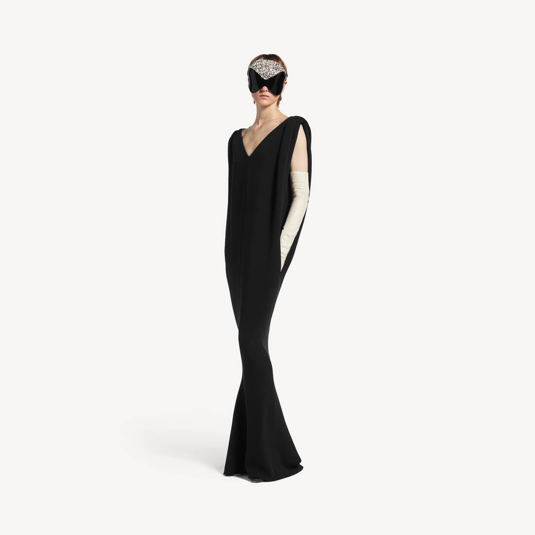 Women's Long Sack Dress in Black Women's Long Sack Dress in Black