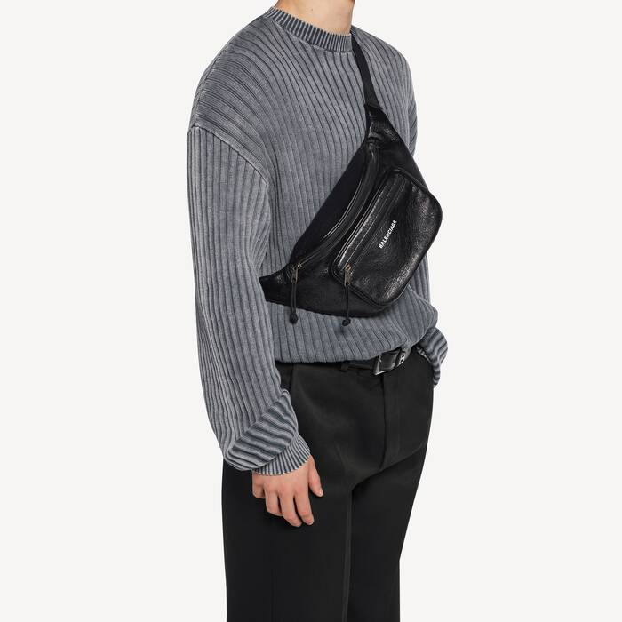 Men's Explorer Beltbag in Black - Men | Balenciaga United Kingdom EN - Image 2