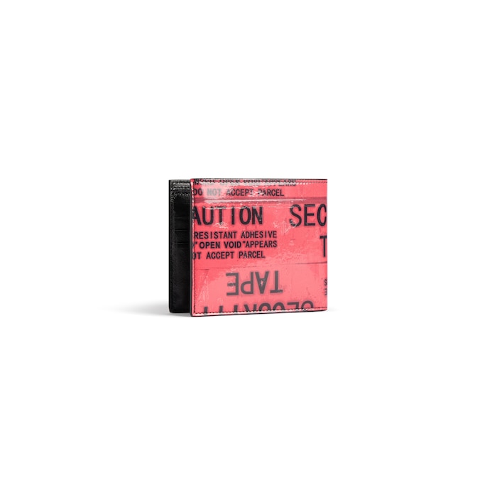 tape type square folded wallet