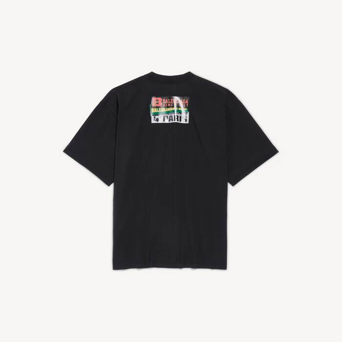 Bumper Stickers T-shirt Mittlere Passform f&uuml;r Herren in Schwarz - Herren | Balenciaga Deutschland DE - Image 2