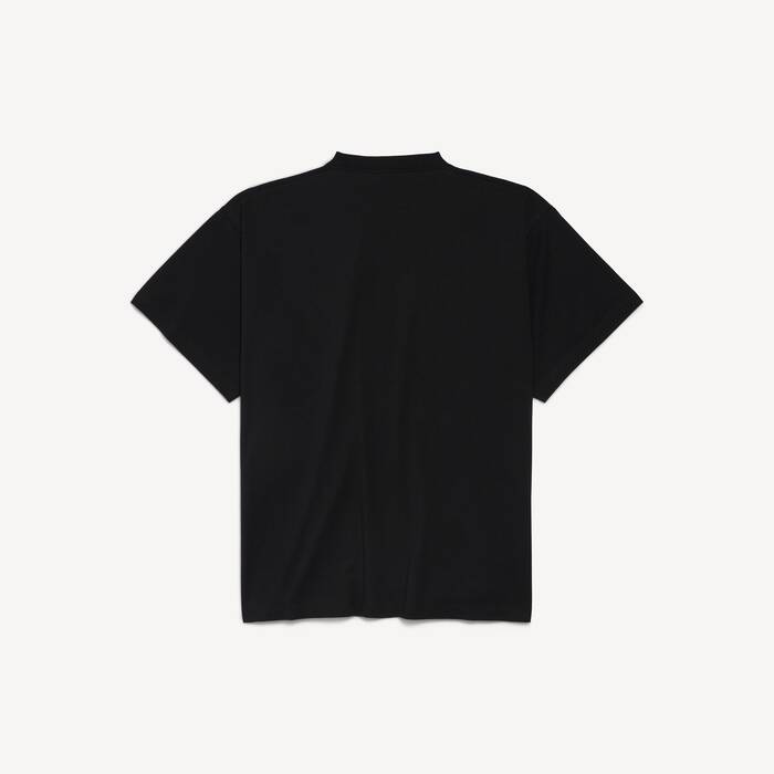 T-shirt Diy Tape Oversize da Uomo in Nero - Uomo | Balenciaga Italia IT - Image 2
