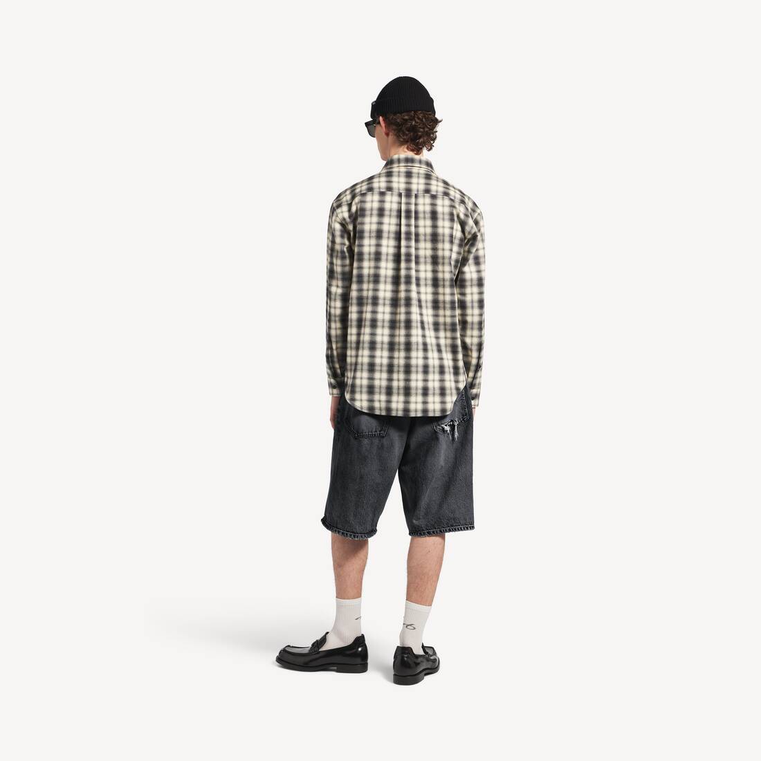 Hemd Normale Passform f&uuml;r Herren in Wei&szlig;/schwarz | Balenciaga Deutschland DE - Image 4