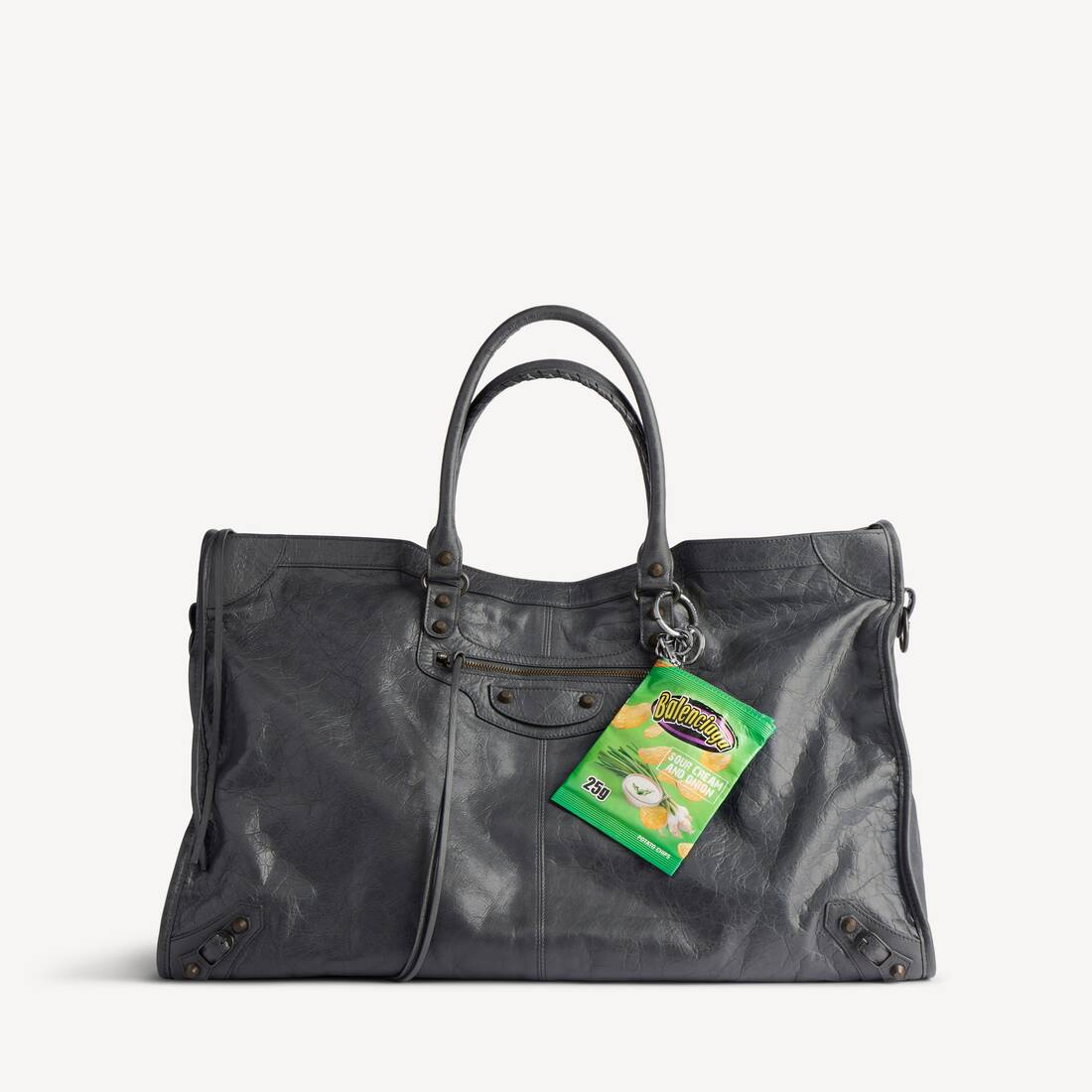Keychain Chips Charm in Green | Balenciaga Greece EN - Image 4