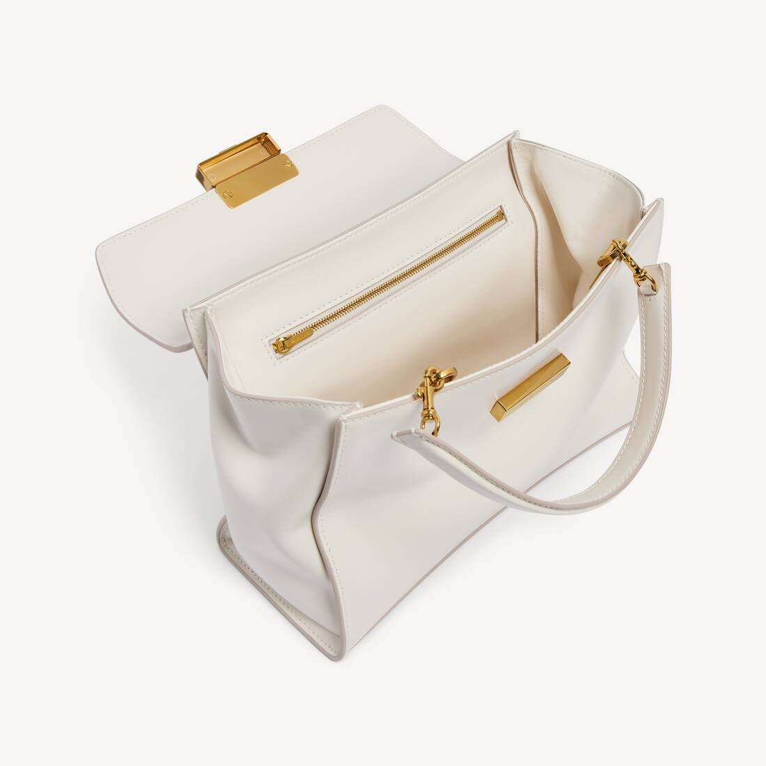 Hourglass Avenue Henkeltasche Klein f&uuml;r Damen in Schneewei&szlig; | Balenciaga Deutschland DE - Image 5