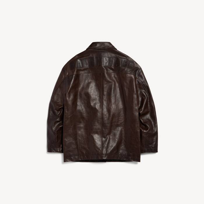 Women's Oversized Carcoat in Coffee - Women | Balenciaga Denmark EN - Image 2