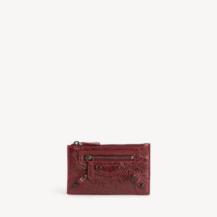 Women's Le City Long Coin And Card Holder in Berry Red - Women | Balenciaga Netherlands EN - Image 1