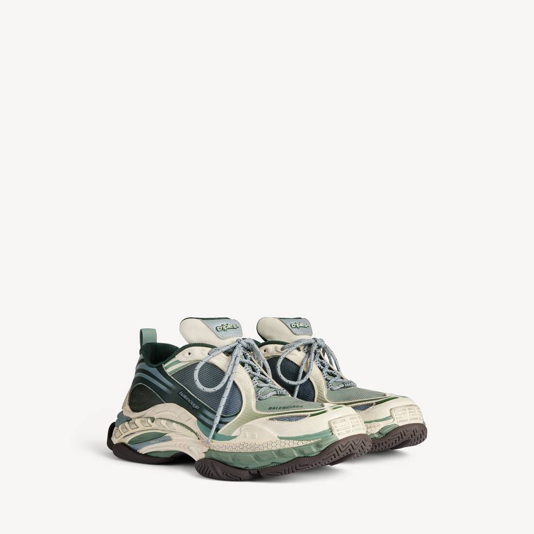 Men's Triple S.2 Gradient Sneaker in Green/beige/grey | Balenciaga United States EN - Image 2
