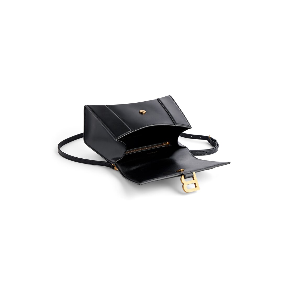Women's Hourglass Handbag Small in Black | Balenciaga US