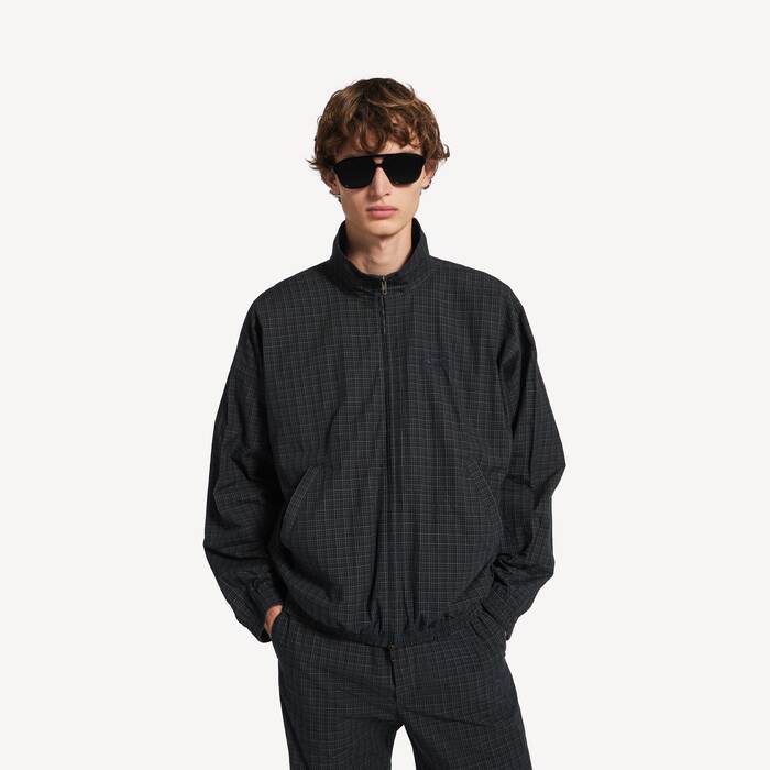 Hombre's Chaqueta De Ch&aacute;ndal De Sastre in Azul Marino/verde Oscuro - Hombre | Balenciaga Espa&ntilde;a ES - Image 1