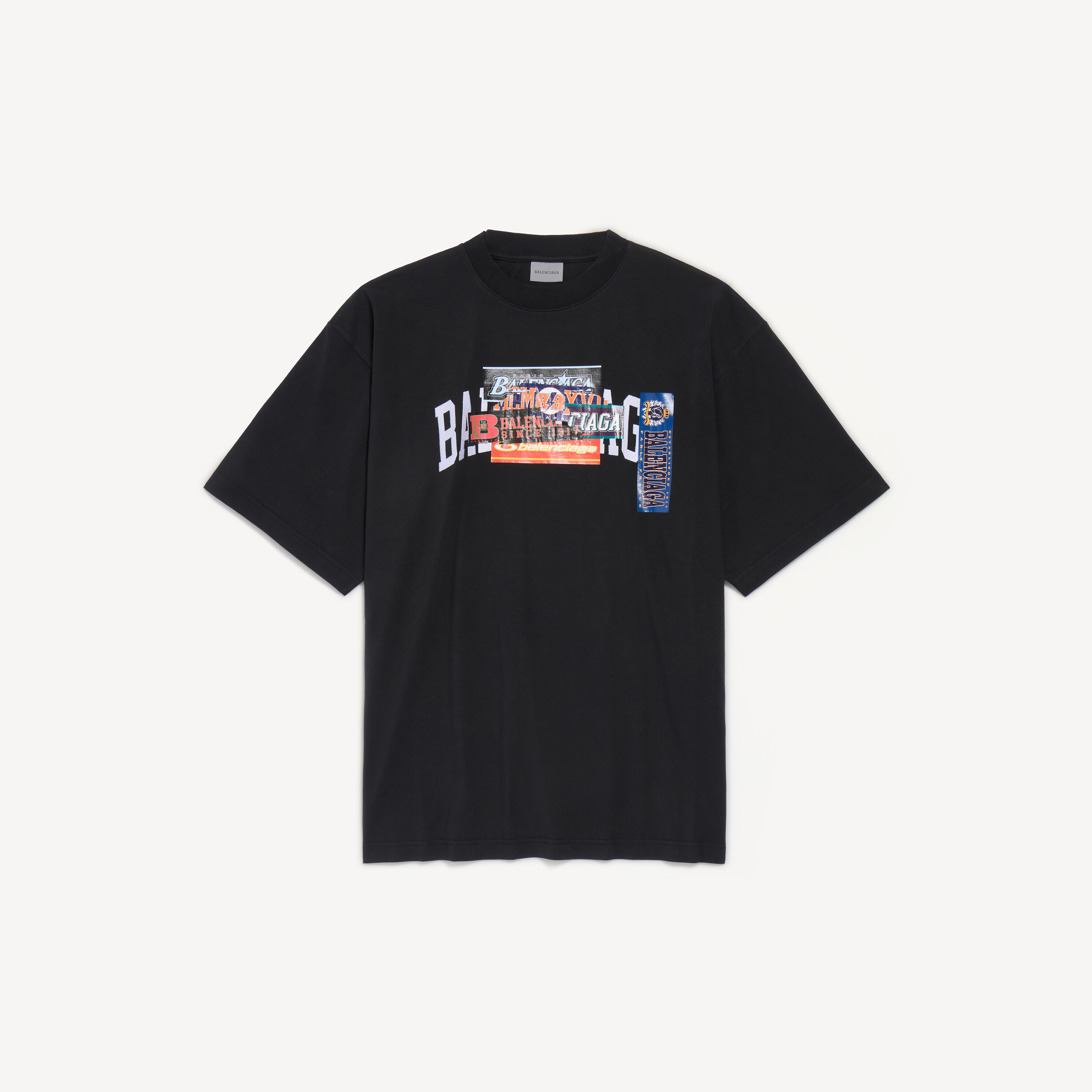 Balenciaga bumper stickers medium fit t-shirt
