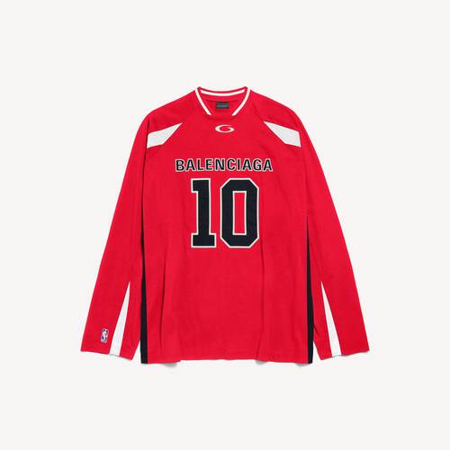 balenciaga | nba collaboration oversized long sleeve t-shirt