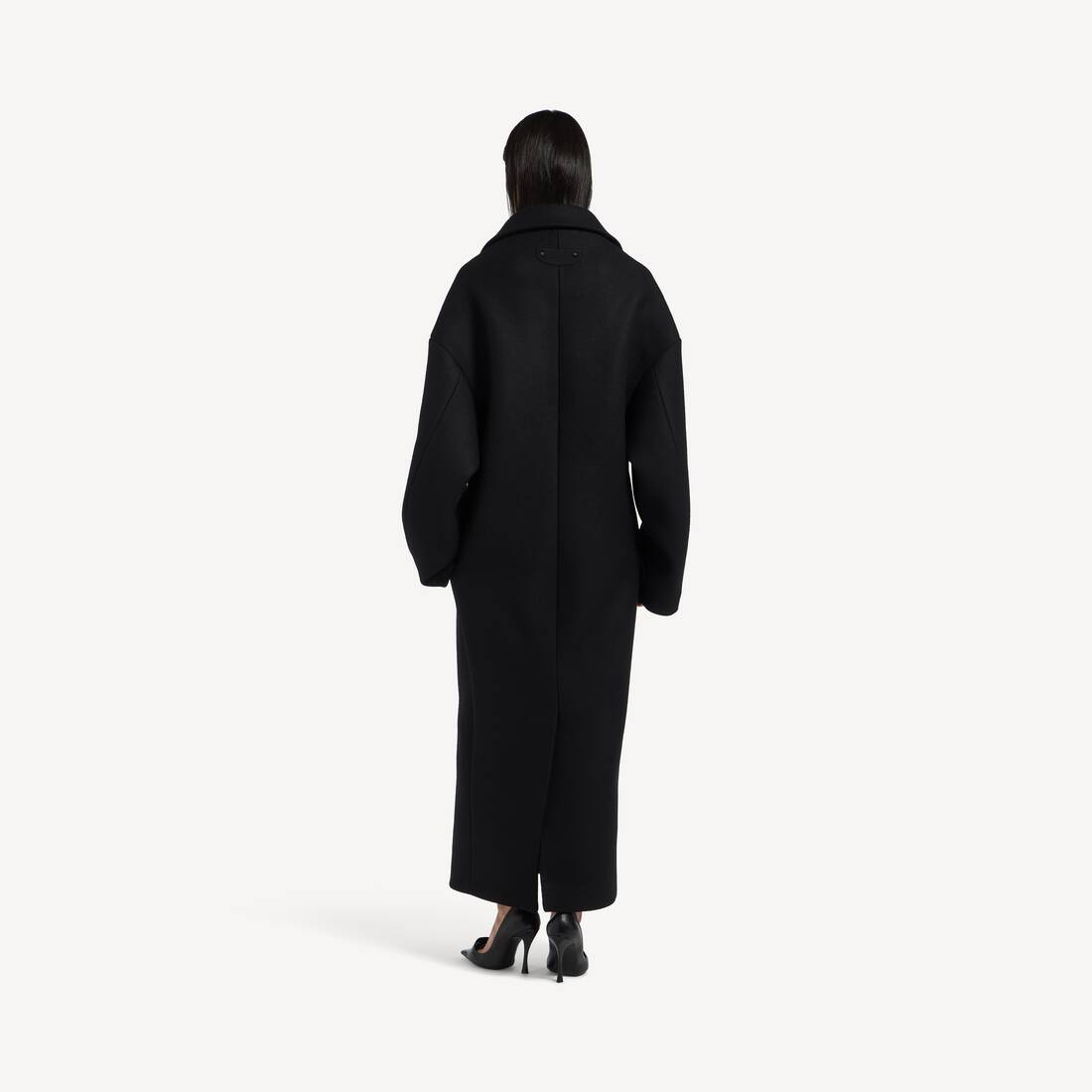 Cappotto Stola Maxi  da Donna in Nero | Balenciaga Italia IT - Image 4