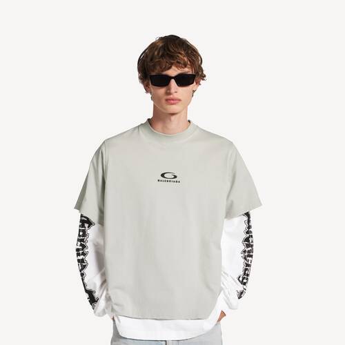 ハイブリッド ダブルtシャツ