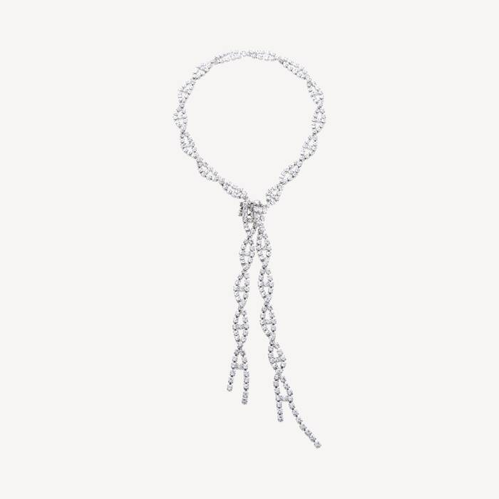 Collier Riviera  pour Femme en Argent&eacute; Brillant - Femme | Balenciaga France FR - Image 1